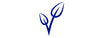 vegan blue leaf logo