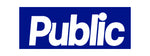 logo magazine Public bleu ium sur fond blanc