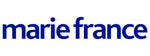 Marie France logo ium blue on white background