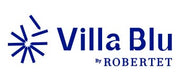 Logotipo de Villa Blu by Robertet, socio de IUM Paris para los cosméticos ecológicos y naturales.