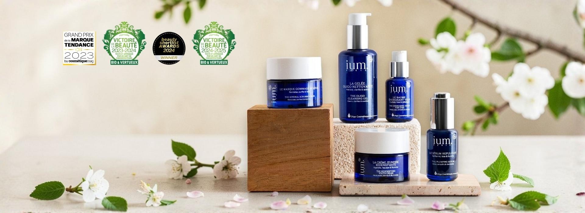 Routine printemps IUM Paris soins visage bio pour réveiller l’éclat et équilibrer la peau