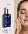 Gelée Oligo Nettoyante IUM Paris: cuidado facial orgánico con zinc, limpiador suave para una piel fresca, calmada y desmaquillada.